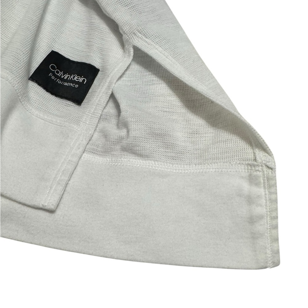 Calvin Klein Performance Women’s White Cowl Neck Hoodie Size Large - Picture 7 of 8